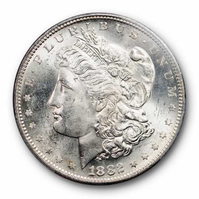 1882 S $1 Morgan Dollar PCGS MS 65 Uncirculated Blast White Flashy Lustrous