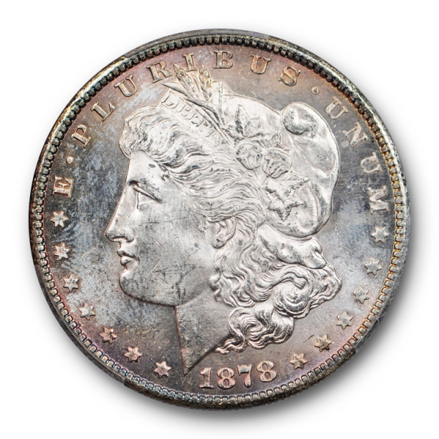 1878 S $1 Morgan Dollar PCGS MS 64 Uncirculated Lightly Toned Beauty 