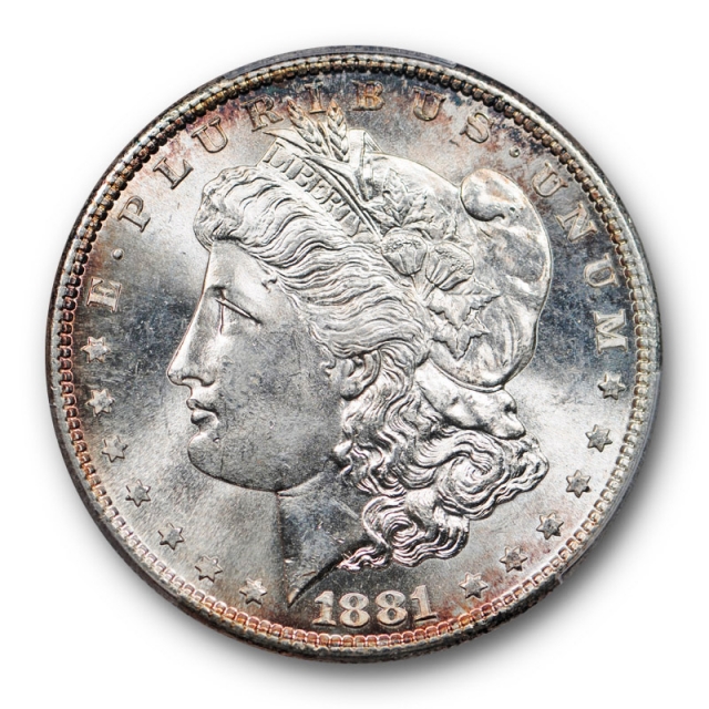 1881 S $1 Morgan Dollar PCGS MS 67 Uncirculated Toned Lustrous Cert#3333