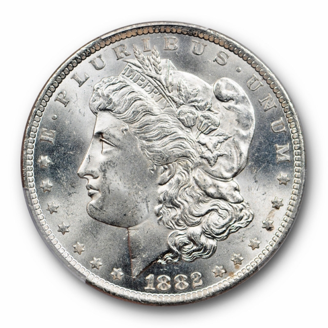 1882 CC $1 Morgan Dollar PCGS MS 64 Uncirculated Carson City Mint Blast White