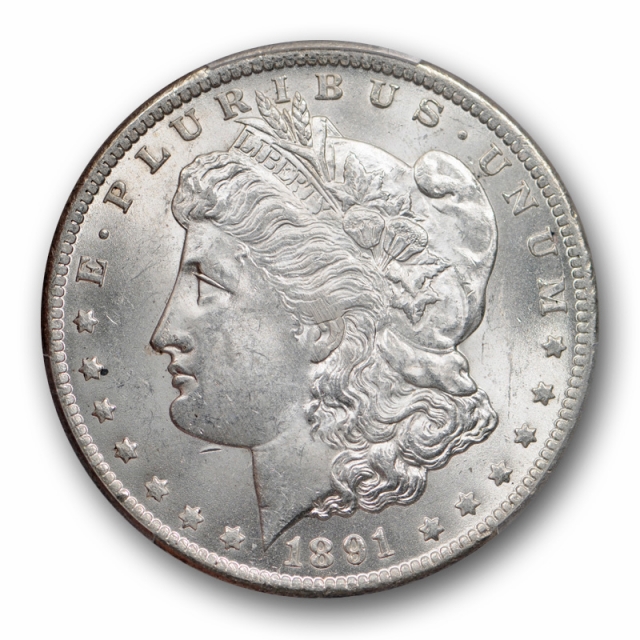 1891 CC $1 Morgan Dollar PCGS MS 63 Uncirculated Carson City Mint White
