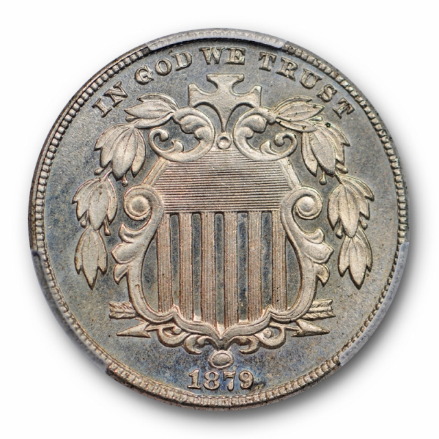1879/8 5C Shield Nickel PCGS PR 64 Proof Key Date Low Mintage Coin 