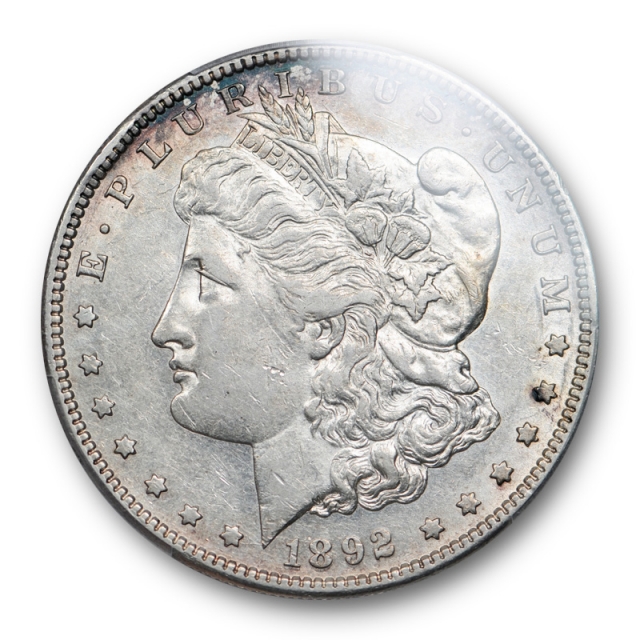1892 S $1 Morgan Dollar PCGS AU 50 About Uncirculated San Francisco Mint Toned