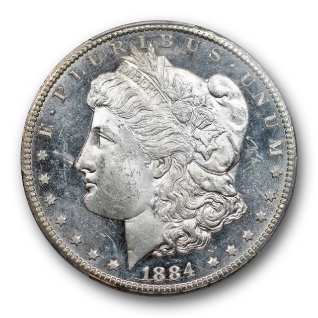 1884 CC $1 Morgan Dollar PCGS MS 63 DMPL Deep Mirror Proof Like Cert#6778