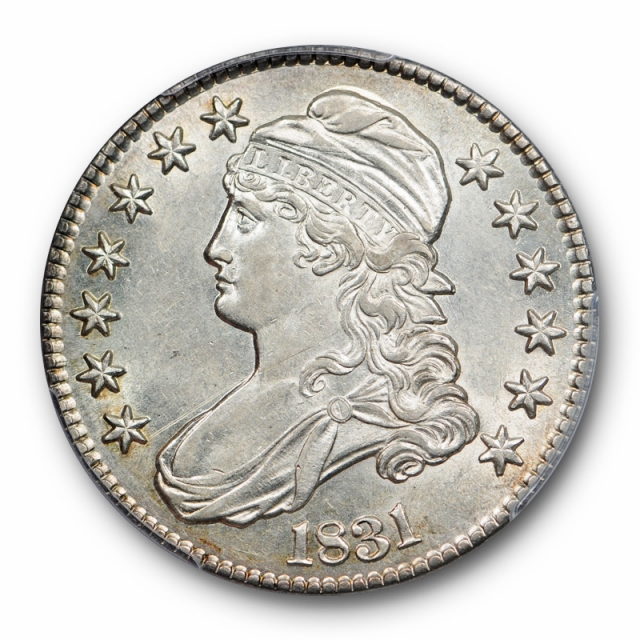 1831 50C Capped Bust Half Dollar PCGS AU 58 About Uncirculated Lustrous