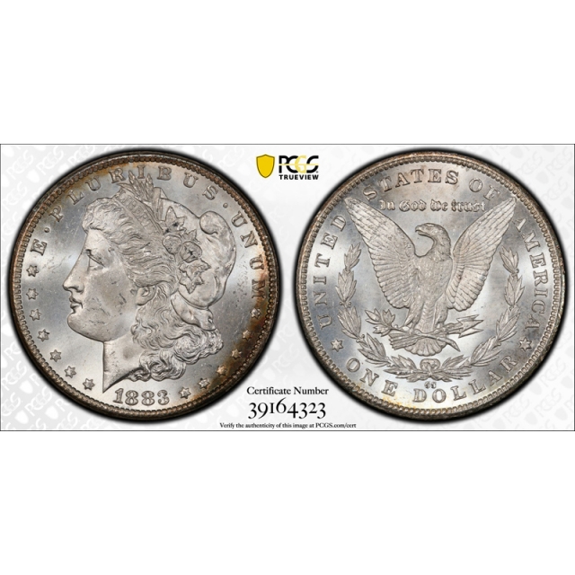 1883 CC $1 Morgan Dollar PCGS MS 64+ Uncirculated Carson City Mint ! 