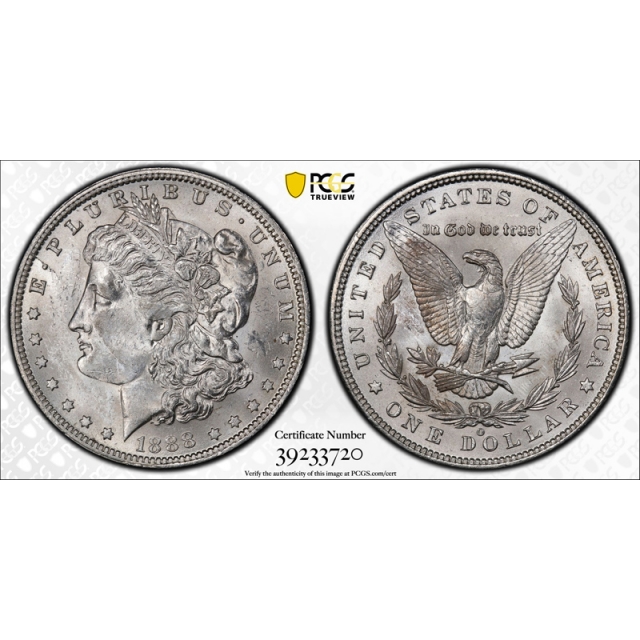 1888 O $1 Scarface Morgan Dollar PCGS MS 61 Uncirculated VAM 1 B
