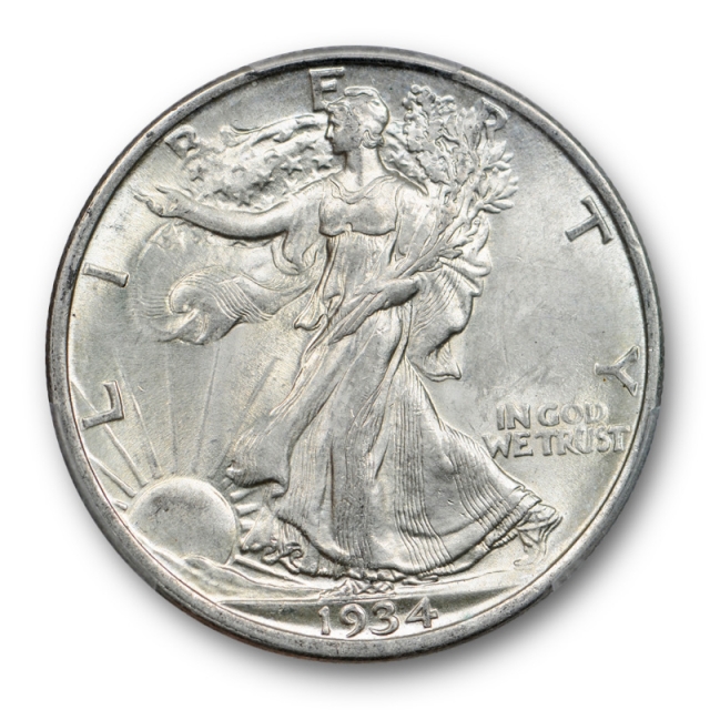 1934 D 50C Walking Liberty Half Dollar PCGS MS 62 Uncirculated Cert#2963