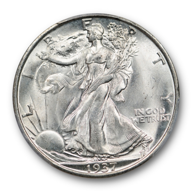 1937 S 50C Walking Liberty Half Dollar PCGS MS 65 Uncirculated CAC Approved