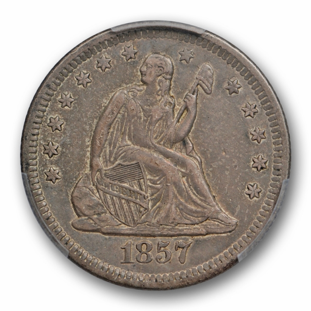 1857 O 25C Seated Liberty Quarter PCGS XF 40 Extra Fine New Orleans Mint Toned