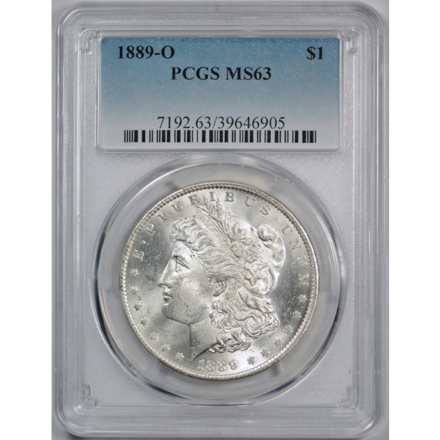 1889 O $1 Morgan Dollar PCGS MS 63 Uncirculated New Orleans Blast White Cert#6905