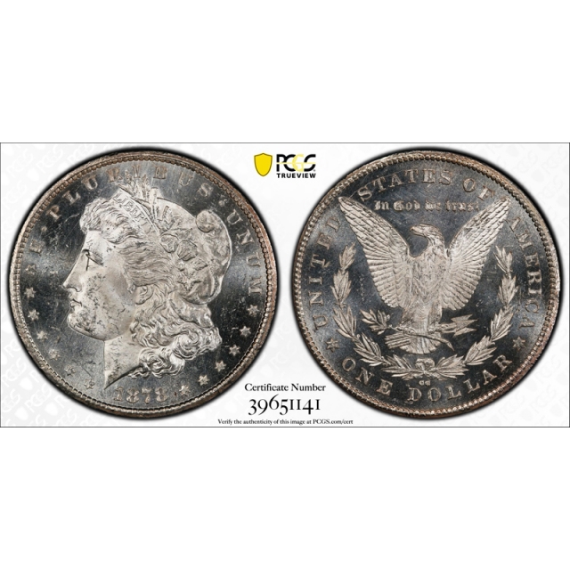 1878 CC $1 Morgan Dollar PCGS MS 62+ PL Carson City Proof Like Exceptional ! 