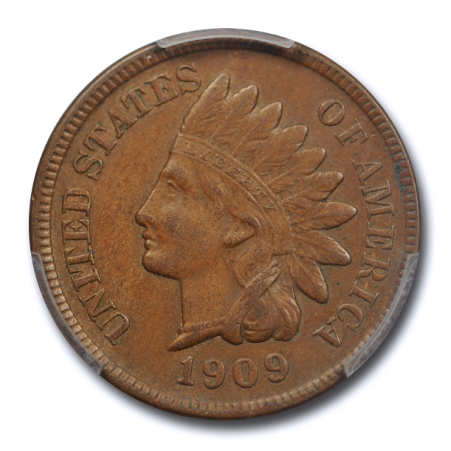 1909 S 1C Indian Head Cent PCGS AU 50 About Uncirculated Key Date Cert#8976