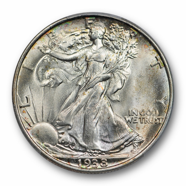 1938 50C Walking Liberty Half Dollar PCGS MS 67 Uncirculated CAC Approved Nice !