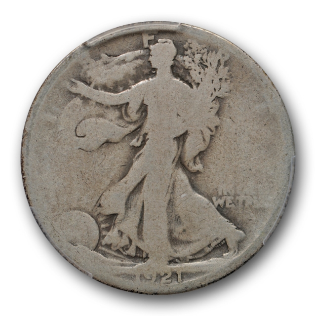 1921 D 50C Walking Liberty Half Dollar PCGS FR 2 Denver Mint Key Date Filler Grade