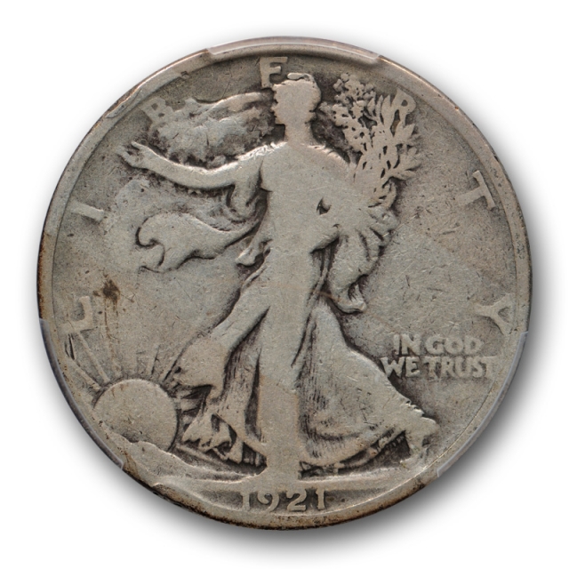 1921 50C Walking Liberty Half Dollar PCGS G 6 Good to Very Good Key Date Denver Mint