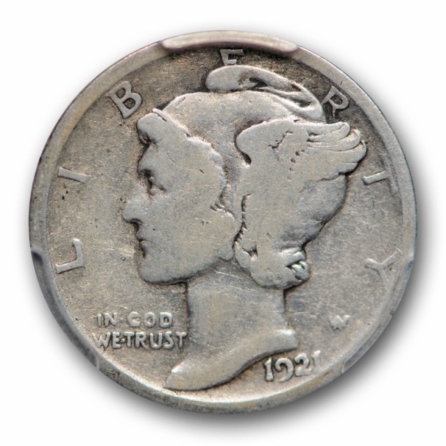 1921 10C Mercury Dime PCGS VG 8 Very Good Philadelphia Mint P Key Date