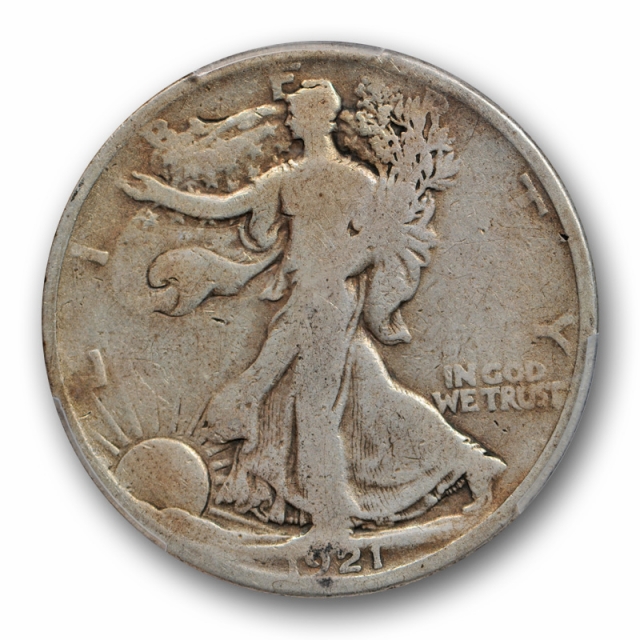 1921 50C Walking Liberty Half Dollar PCGS G 4 Good Key Date Denver Mint Cert#9518
