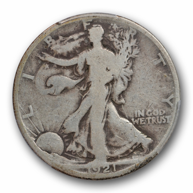 1921 D 50C Walking Liberty Half Dollar PCGS G 4 Good Denver Mint Key Date Cert#9520