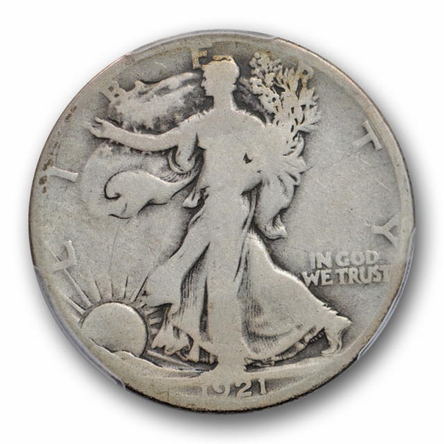 1921 D 50C Walking Liberty Half Dollar PCGS G 4 Good Key Date Denver Mint Cert#1312