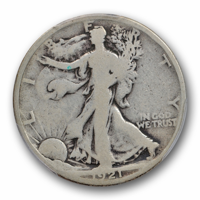 1921 50C Walking Liberty Half Dollar PCGS G 4 Good Key Date Denver Mint Cert#1314