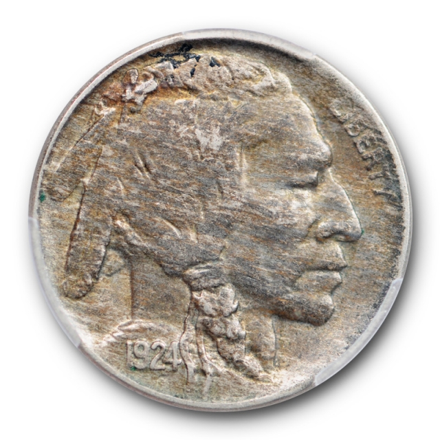 1924 D 5C Buffalo Head Nickel PCGS AU 55 About Uncirculated to Mint State 