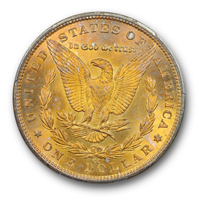 1883 CC $1 Morgan Dollar PCGS MS 64 Uncirculated Gold Toned Beauty ! Cert#4612