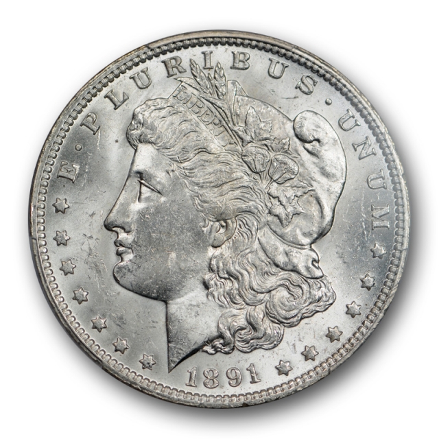 1891 O $1 Morgan Dollar PCGS MS 62 Uncirculated Blast White ! Cert#5584
