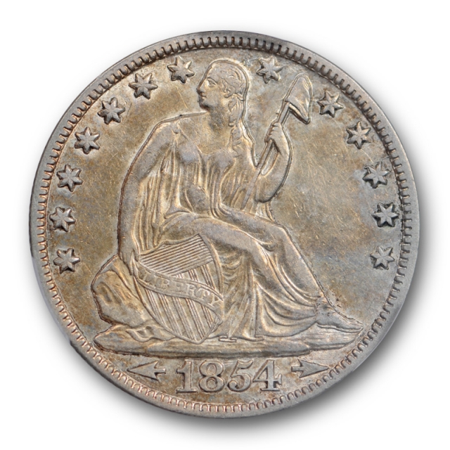 1854 O 50C Seated Liberty Half Dollar PCGS XF 45 Extra Fine to About Uncirculated ! 