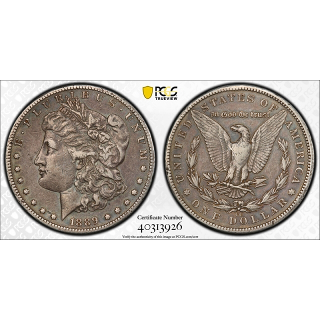 1889 CC $1 Morgan Dollar PCGS VF 30 Very Fine Key Date Looks Extra Fine ! Sharp !