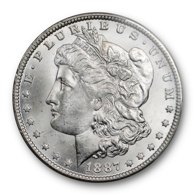 1887 O $1 Morgan Dollar PCGS MS 64 Uncirculated Blast White Better Date Cert#8655