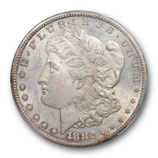 1882 CC $1 Morgan Dollar PCGS MS 63 Uncirculated Carson City Toned Cert#1536