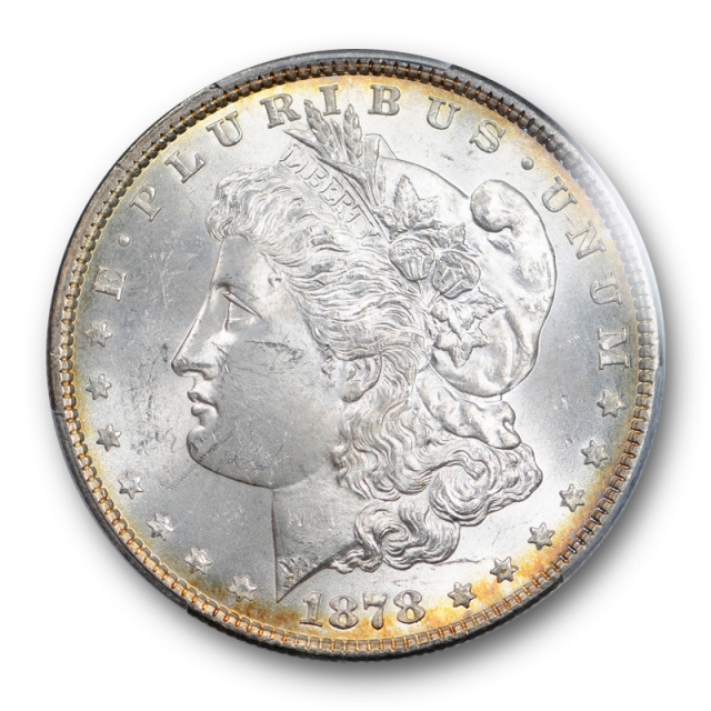 1878 7TF $1 Reverse of 1878 $1 Morgan Dollar PCGS MS 63 Uncirculated Rev of 1878 Cert#