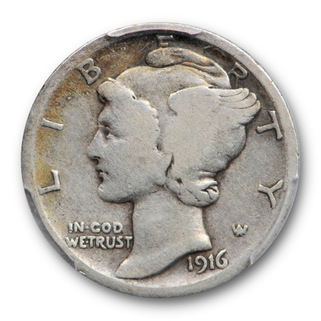 1916 D 10C Mercury Dime PCGS G 6 Good to Very Good Denver Mint Key Date Cert#2927