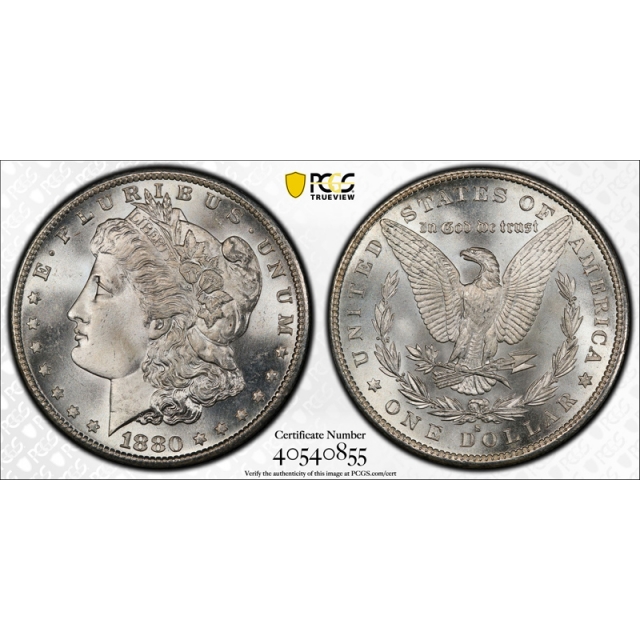 1880 S $1 Morgan Dollar PCGS MS 66 Uncirculated Blast White Flashy Coin !