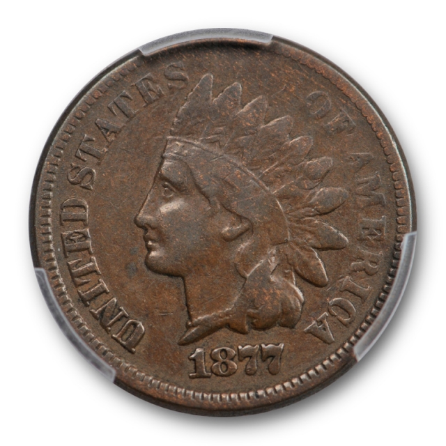 1877 1C Indian Head Cent PCGS VF 20 Very Fine Key Date Chocolate Brown Original 