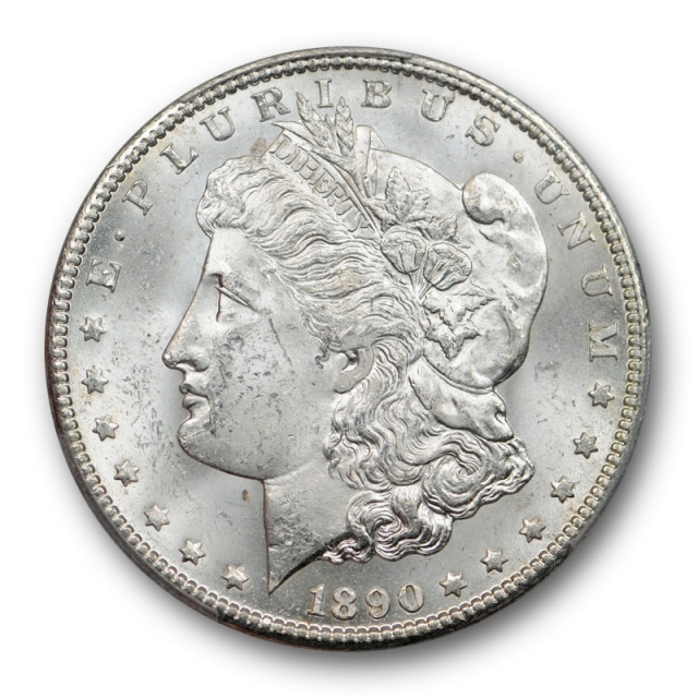 1890 CC $1 Morgan Dollar PCGS MS 63 Uncirculated Carson City Blast White Cert#8540