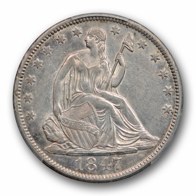 1847 O 50C Seated Liberty Half Dollar PCGS XF 45 Extra Fine to About Uncirculated