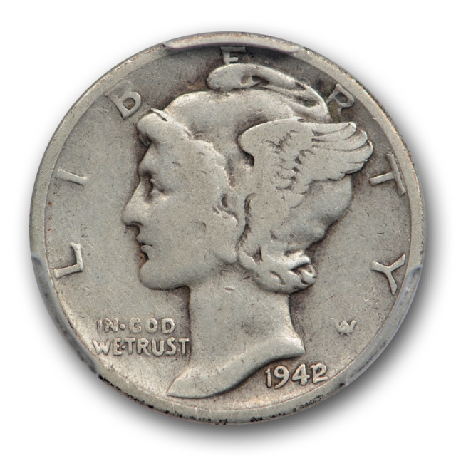 1942/1 10c Mercury Dime Fine 12 Fine Overdate 1942/41 Variety Coin Original 