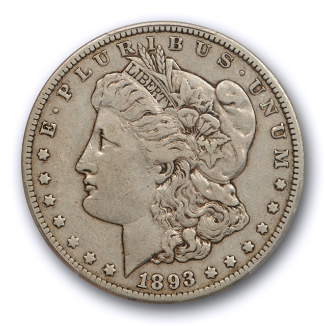 1893 CC $1 Morgan Dollar PCGS VF 30 Very Fine to Extra Fine CAC Approved Carson City