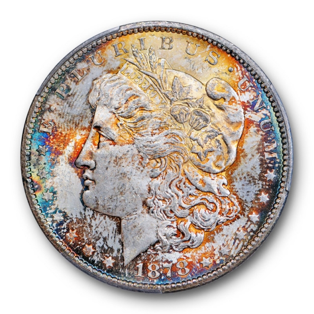 1878 CC $1 Morgan Dollar PCGS MS 63 Uncirculated Carson City Toned Beauty ! 