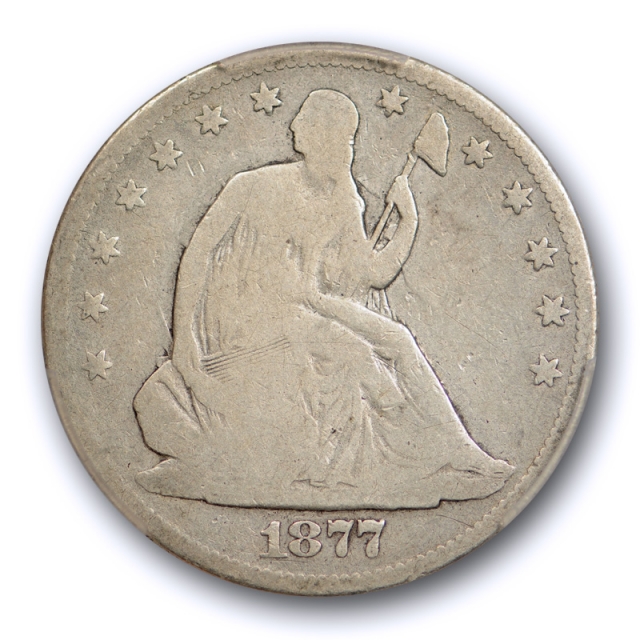 1877 CC 50C Seated Liberty Half Dollar PCGS G 4 Carson City Mint US Coin 