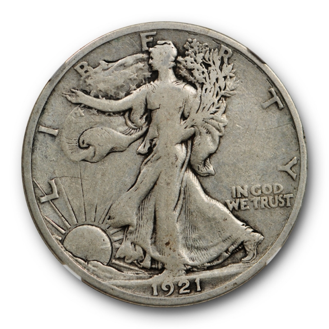 1921 S 50c Walking Liberty Half Dollar NGC VF 20 Very Fine Key Date Tough 