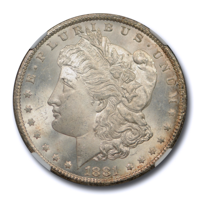 1881 CC $1 Morgan Dollar NGC MS 65 Uncirculated Carson City Mint Lightly Toned 