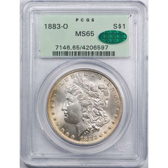 1883 O $1 Morgan Dollar PCGS MS 65  CAC Approved OGH Undergraded !