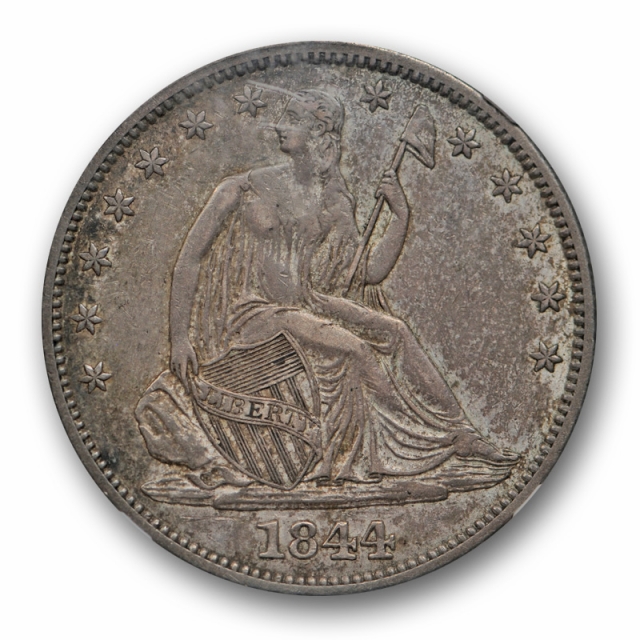 1844 Seated Liberty Half Dollar NGC XF 45 CAC Approved Crusty Original 