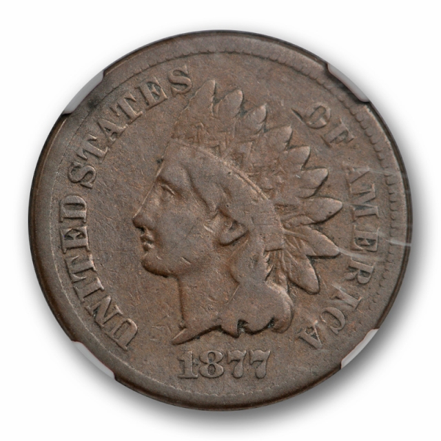 1877 1c Indian head Cent NGC VG 10 Very Good to Fine Key Date Original Attractive Cert#1005