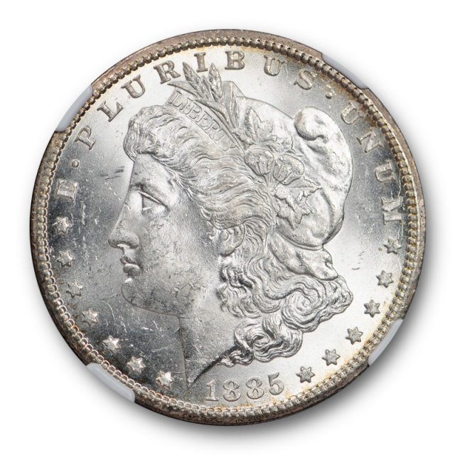 1885 CC $1 Morgan Dollar NGC MS 63 Uncirculated Carson City Mint Lightly Toned
