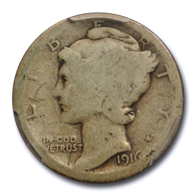 1916 D 10C Mercury Dime PCGS AG 3 About Good Denver Mint Key Date Original !