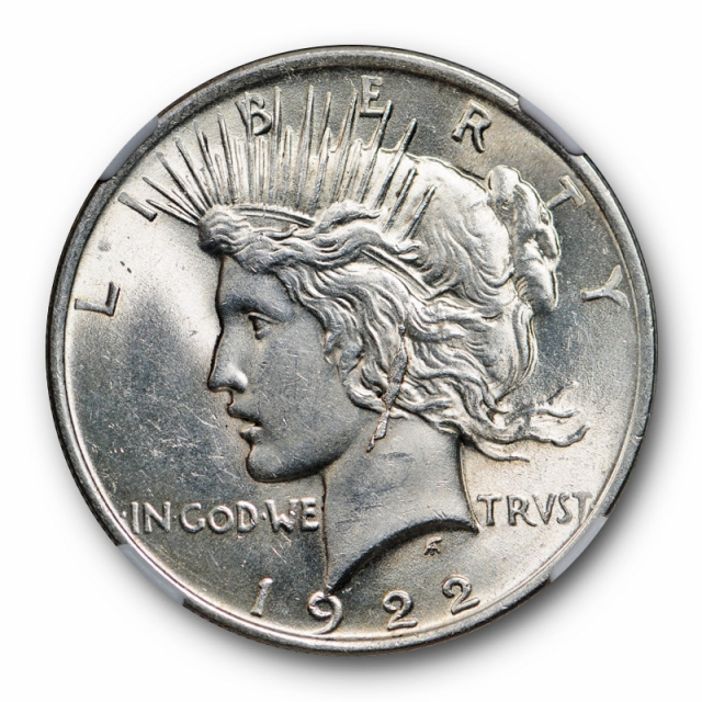 1922 TOP-50 Peace Dollar VAM-2A EAR RING $1 NGC MS 63 Uncirculated Earring
